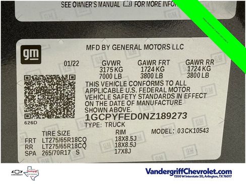 Used 2022 Chevrolet Silverado 1500 LT Trail Boss w/ LPO, Dark Essentials Package AWD/4WD image 25