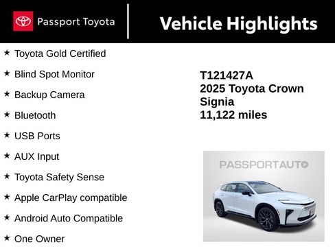 Certified 2025 Toyota Crown Signia w/ Advanced Technology Package AWD/4WD image 15
