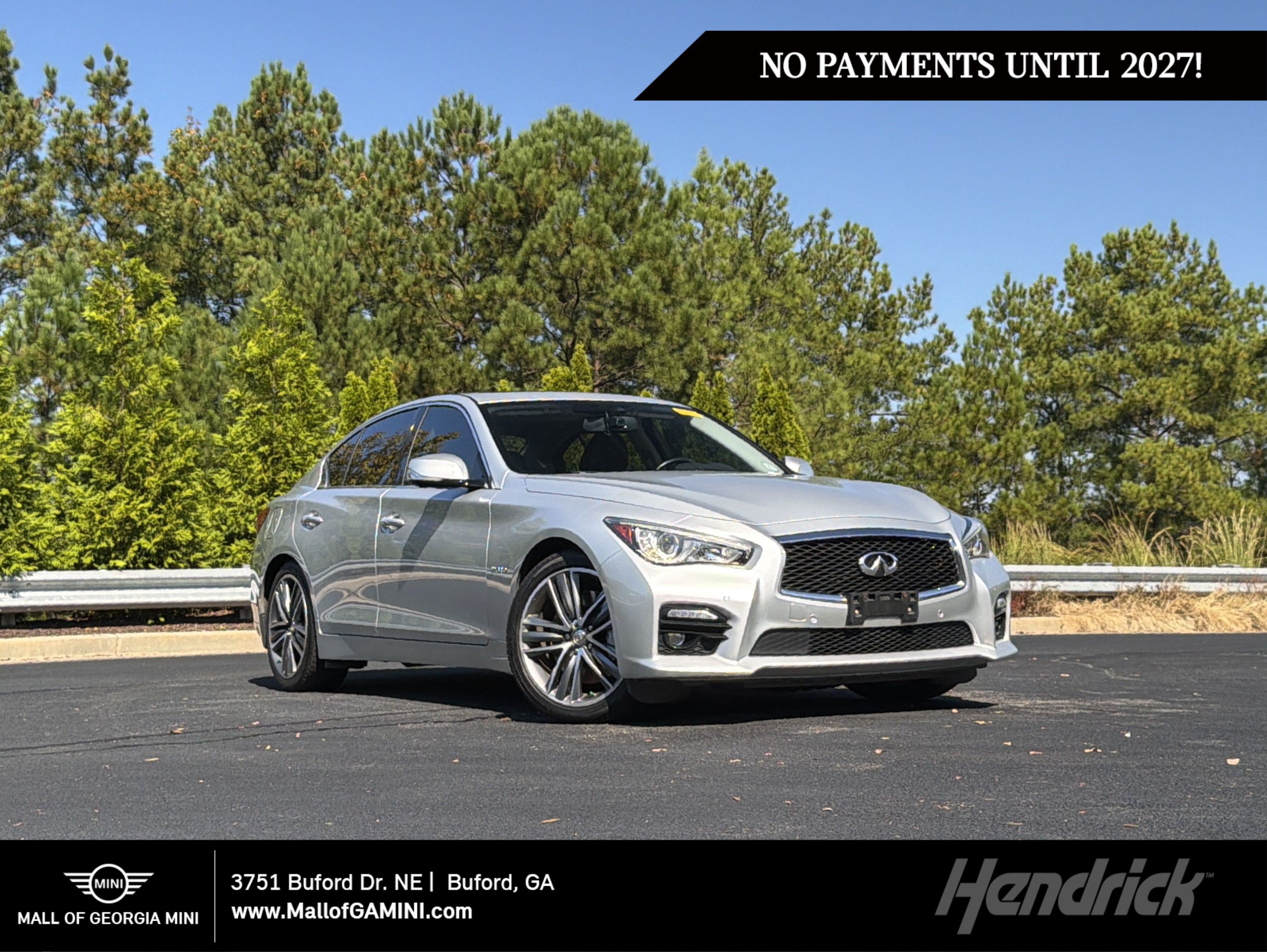 Used 2015 INFINITI Q50 Hybrid AWD w/ Deluxe Technology Package image 1