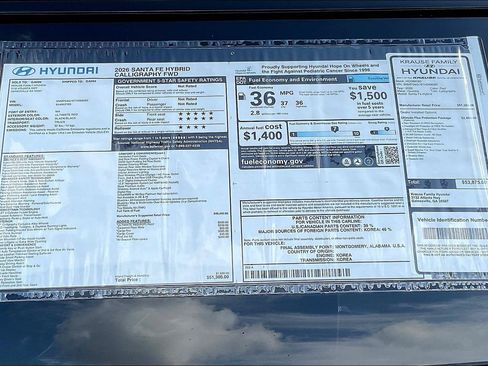 New 2026 Hyundai Santa Fe Calligraphy FWD image 14