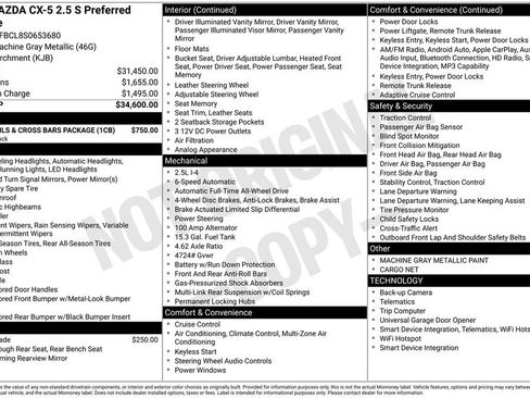Certified 2025 MAZDA CX-5 AWD 2.5 S image 5