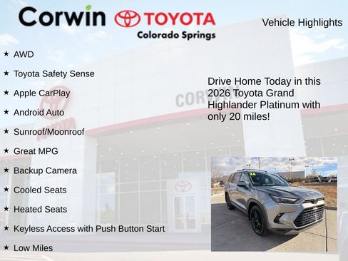 Used 2026 Toyota Grand Highlander Platinum image 7