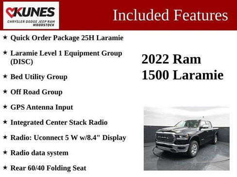 Used 2022 RAM 1500 Laramie AWD/4WD image 3
