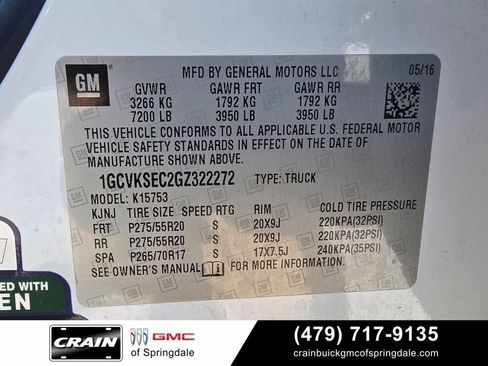 Used 2016 Chevrolet Silverado 1500 LTZ w/ Sport Package AWD/4WD image 32
