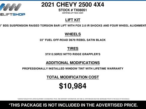 Used 2021 Chevrolet Silverado 2500 LTZ w/ Carhartt Edition image 2
