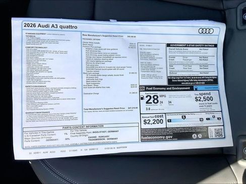 New 2026 Audi A3 2.0T Premium Plus image 13