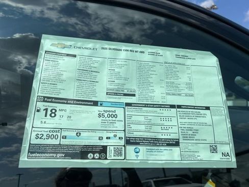 New 2025 Chevrolet Silverado 1500 W/T w/ WT Safety Package AWD/4WD image 33