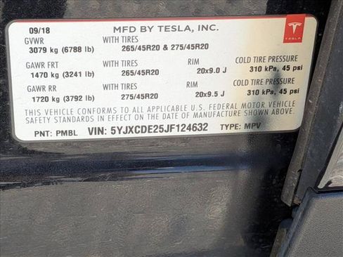Used 2018 Tesla Model X 100D AWD/4WD image 15
