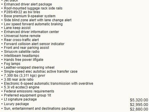 Used 2017 Chevrolet Tahoe LT w/ LT Signature Package image 8