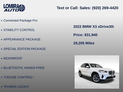 Used 2022 BMW X3 xDrive30i AWD/4WD image 8