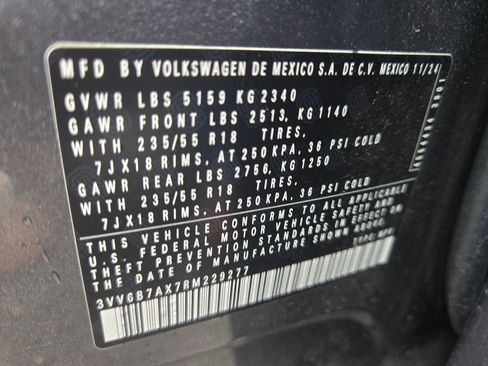 Used 2024 Volkswagen Tiguan Wolfsburg Edition FWD image 12
