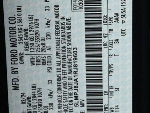 Used 2024 Lincoln Nautilus Premier w/ Equipment Group 102A image 38