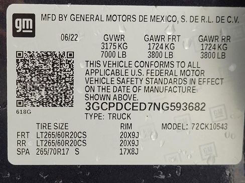 Used 2022 Chevrolet Silverado 1500 Custom Trail Boss w/ LPO, Dark Essentials Package image 26