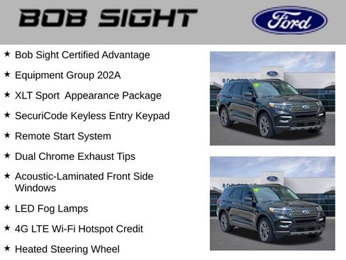 Used 2024 Ford Explorer XLT w/ Equipment Group 202A AWD/4WD image 3