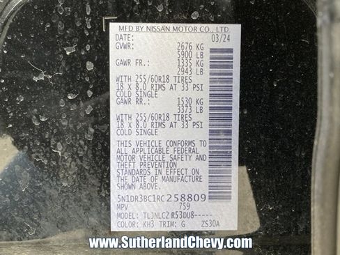 Used 2024 Nissan Pathfinder SV image 47