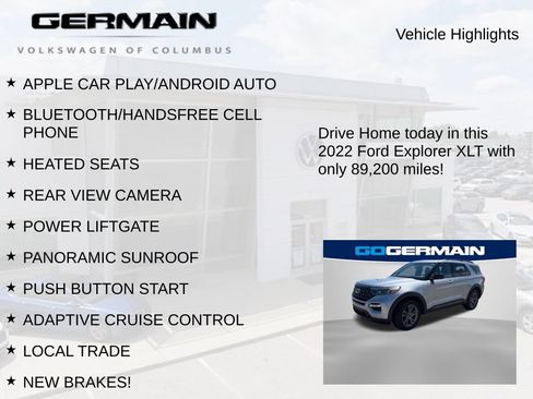 Used 2022 Ford Explorer XLT w/ Equipment Group 202A AWD/4WD image 6