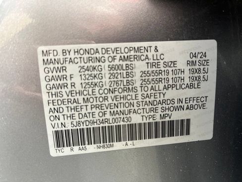 Certified 2024 Acura MDX FWD image 37