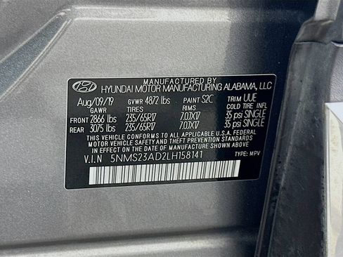 Used 2020 Hyundai Santa Fe SE FWD image 31