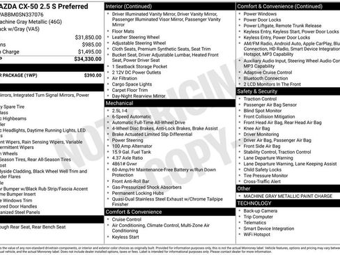 Certified 2025 MAZDA CX-50 AWD 2.5 S w/ Weather Package image 12