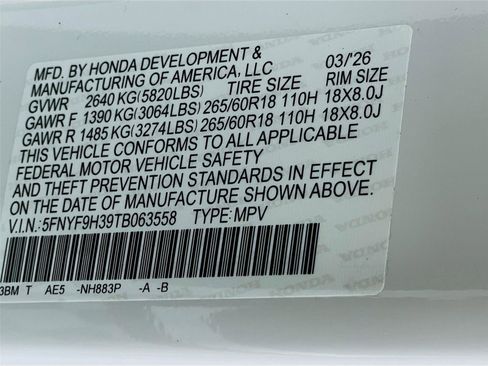 New 2026 Honda Passport RTL image 23