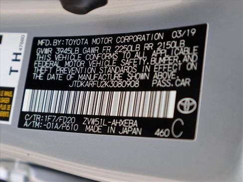 Used 2019 Toyota Prius LE w/ Carpet Mat Package FWD image 30