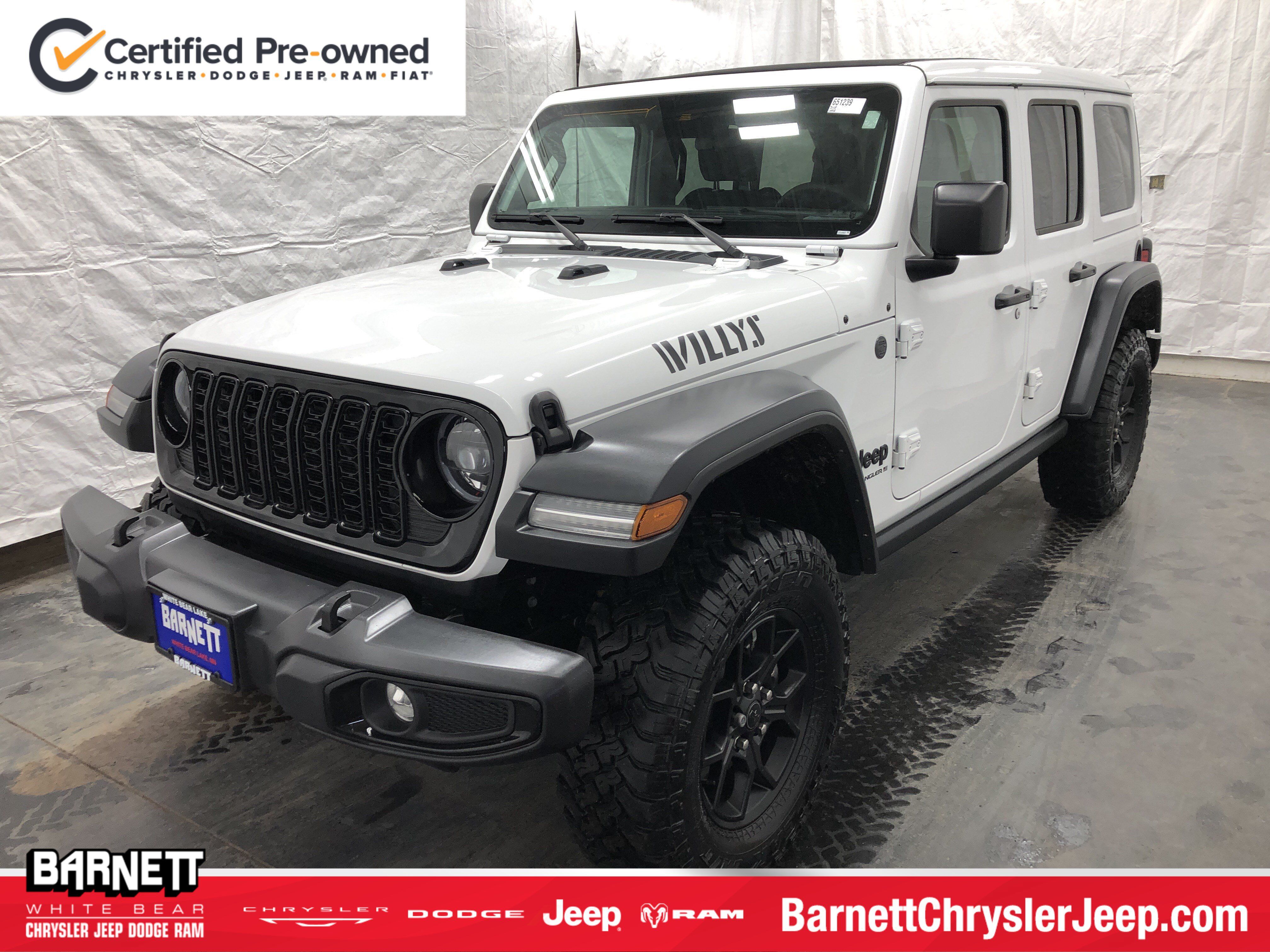 Certified 2024 Jeep Wrangler Unlimited Sport AWD/4WD image 1
