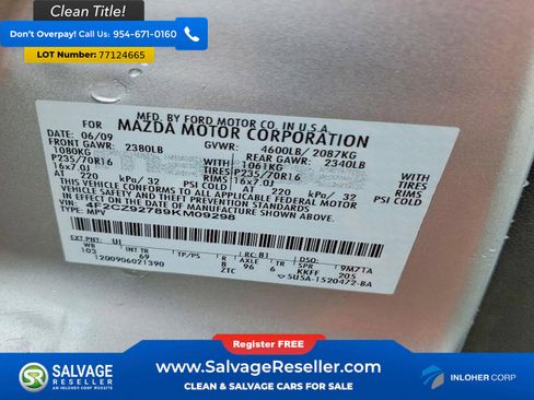 Used 2009 MAZDA Tribute i Grand Touring image 17