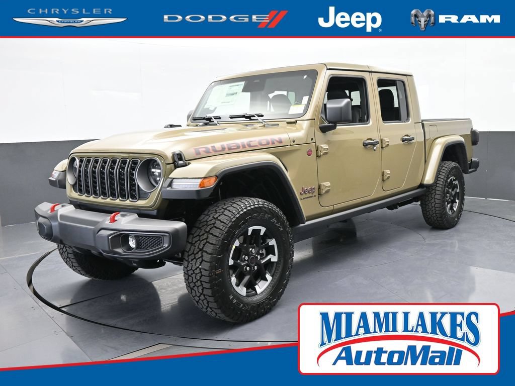 New 2026 Jeep Gladiator Rubicon w/ Steel Power Dome Hood Package AWD/4WD 360° Tour
