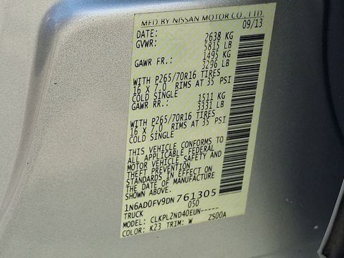 Used 2013 Nissan Frontier SV AWD/4WD image 25