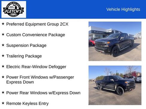 Used 2019 Chevrolet Silverado 1500 Custom Trail Boss w/ Custom Convenience Package image 2