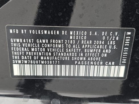 New 2026 Volkswagen Jetta SE image 35