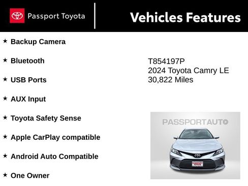 Used 2024 Toyota Camry LE image 9