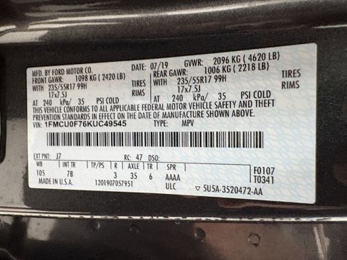 Used 2019 Ford Escape S FWD image 33
