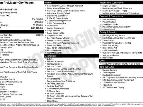 Used 2022 RAM ProMaster City Wagon FWD image 6