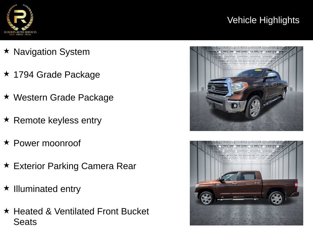 Used 2017 Toyota Tundra 1794 Edition AWD/4WD image 10
