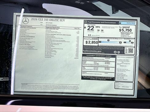 New 2026 Mercedes-Benz GLE 350 4MATIC image 18
