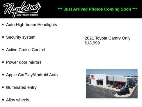 Used 2021 Toyota Camry SE w/ Carpet Mat Package (TMS) image 2