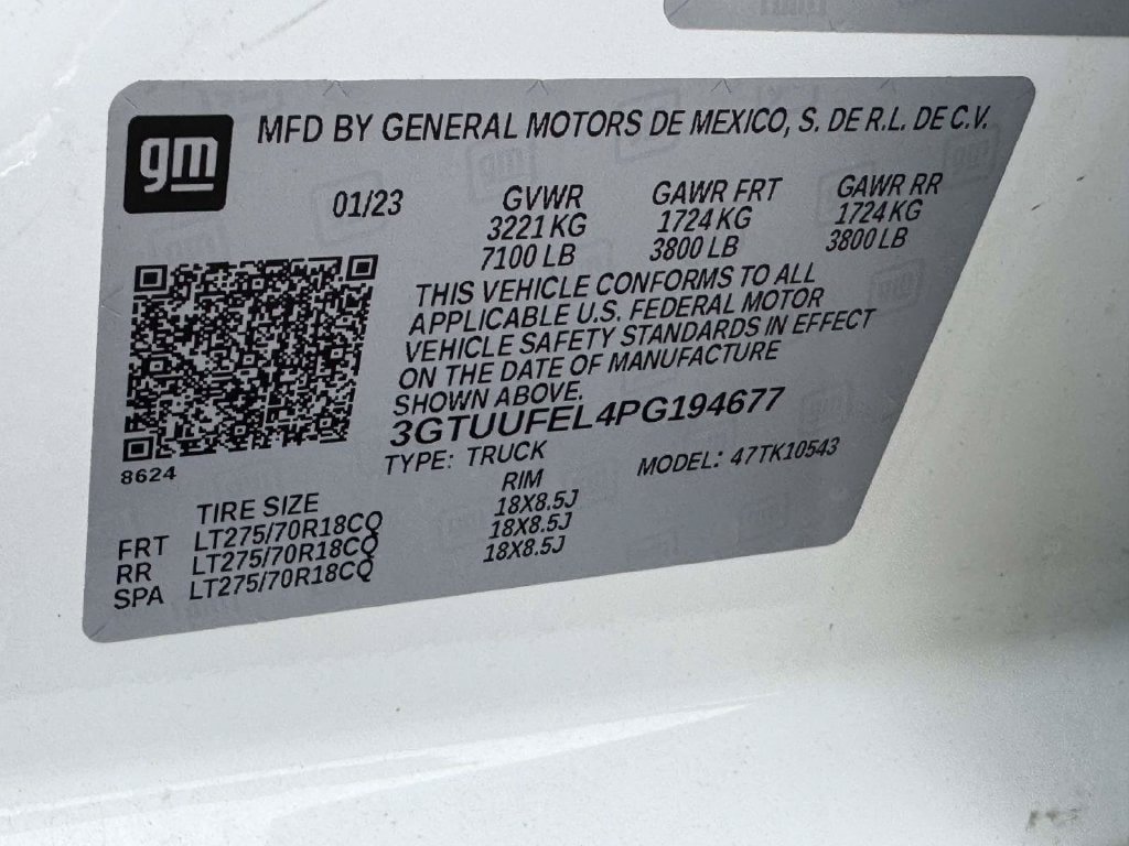 Used 2023 GMC Sierra 1500 AT4X AWD/4WD image 30