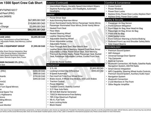 Used 2023 RAM 1500 Sport w/ G/T Package AWD/4WD image 2