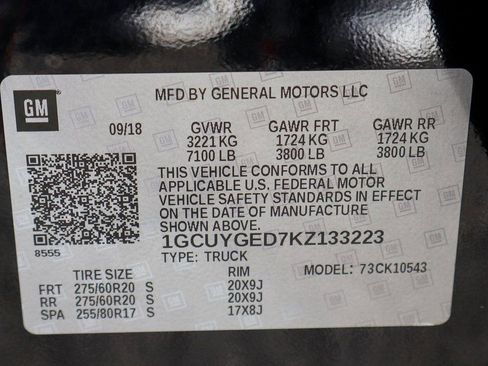 Used 2019 Chevrolet Silverado 1500 LTZ w/ LTZ Plus Package AWD/4WD image 54