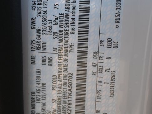 New 2026 Ford Transit 350 XL image 25