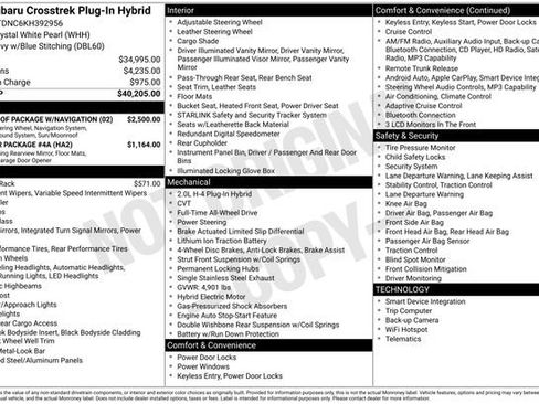 Used 2019 Subaru Crosstrek Hybrid w/ Moonroof Package w/Navigation image 24