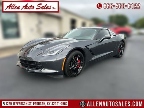 Used 2017 Chevrolet Corvette Stingray Coupe w/ Carbon Flash Badge Package RWD image 1