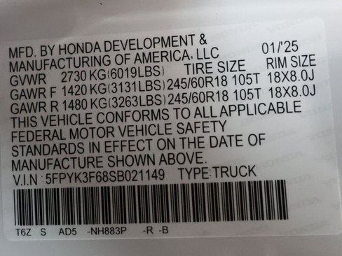 New 2025 Honda Ridgeline TrailSport image 29