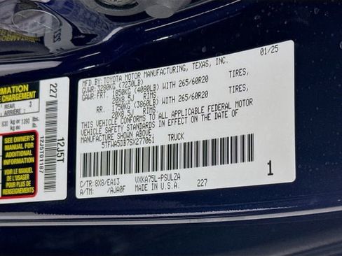 Used 2025 Toyota Tundra Limited w/ TRD Off-Road Package image 31