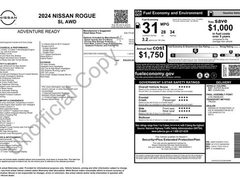 Used 2024 Nissan Rogue SL AWD/4WD image 51