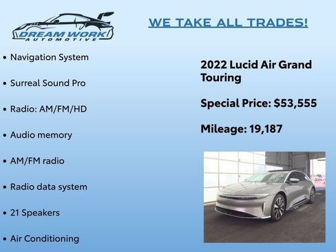 Used 2022 Lucid Air Grand Touring image 2