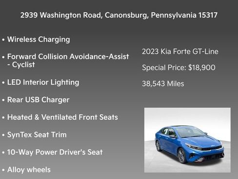 Used 2023 Kia Forte GT-Line w/ GT-Line Premium Package FWD image 20