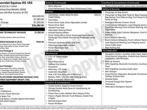 Used 2025 Chevrolet Equinox RS w/ Safety and Technology Package FWD image 4