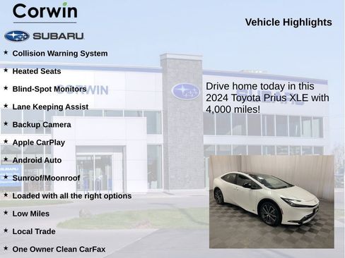 Used 2024 Toyota Prius XLE AWD/4WD image 6